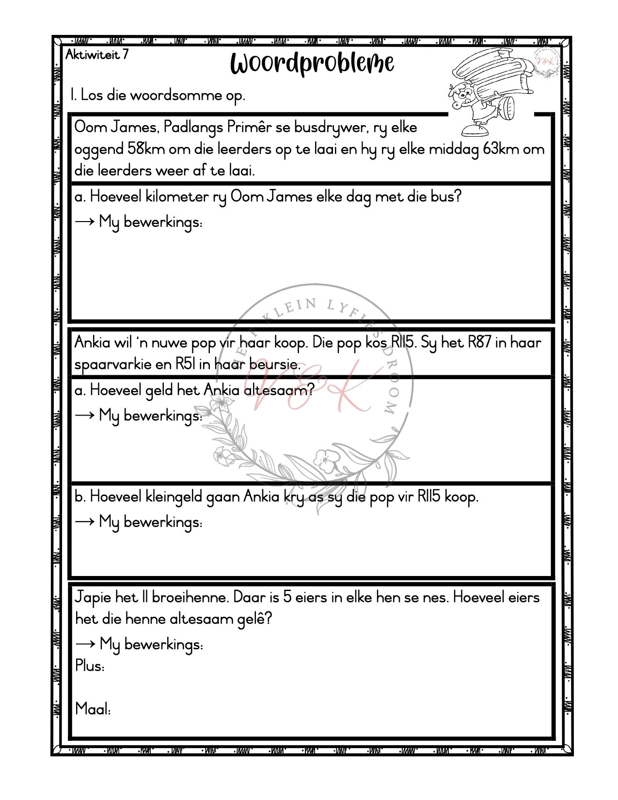 Graad 3 Wiskunde Lesbeplanning Pakket - Kwartaal 2 2025 - Image 4