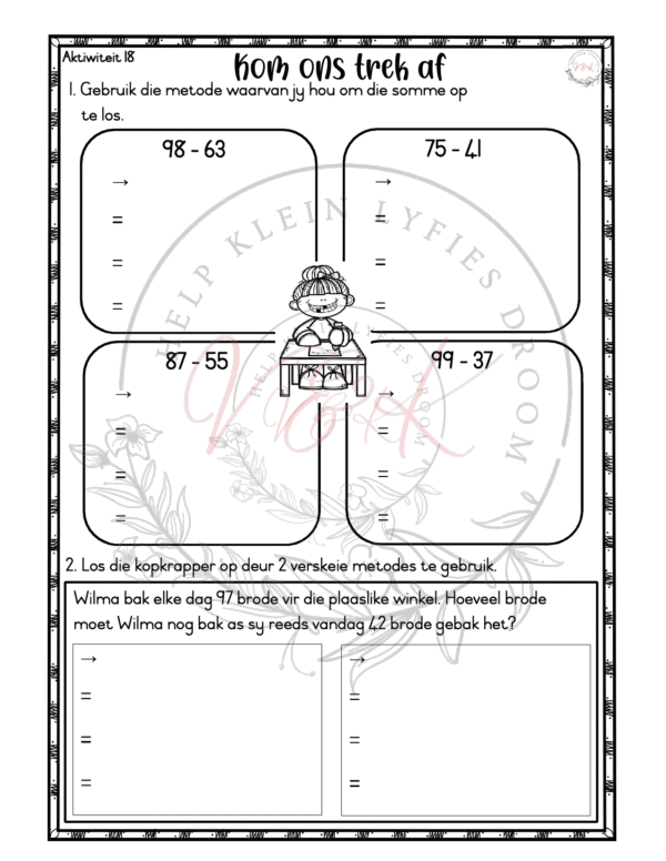 Graad 3 Wiskunde Lesbeplanning Pakket - Kwartaal 2 2025 - Image 6