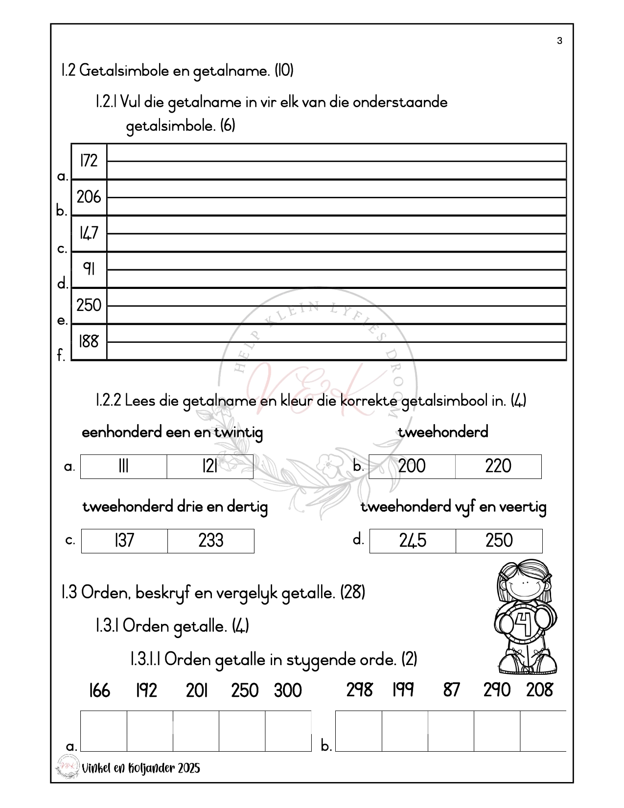 Graad 3 Wiskunde Formele Assesserings Taak - Kwartaal 2 2025 - Image 2