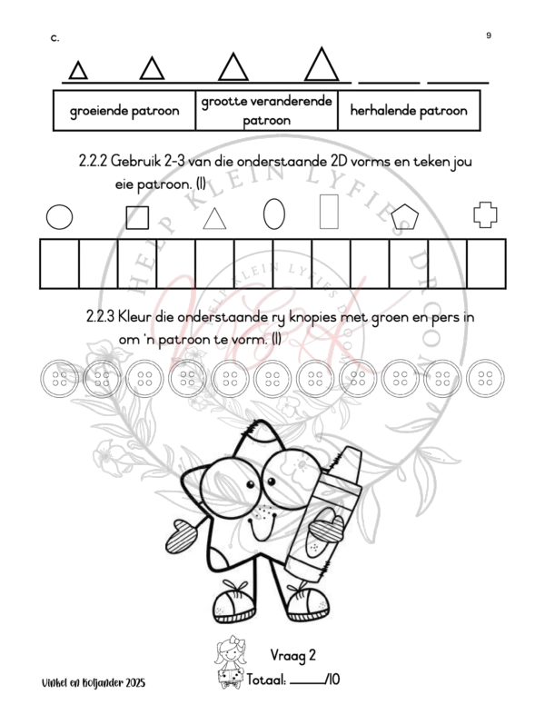 Graad 3 Wiskunde Formele Assesserings Taak Kwartaal 1 2025 - Image 3