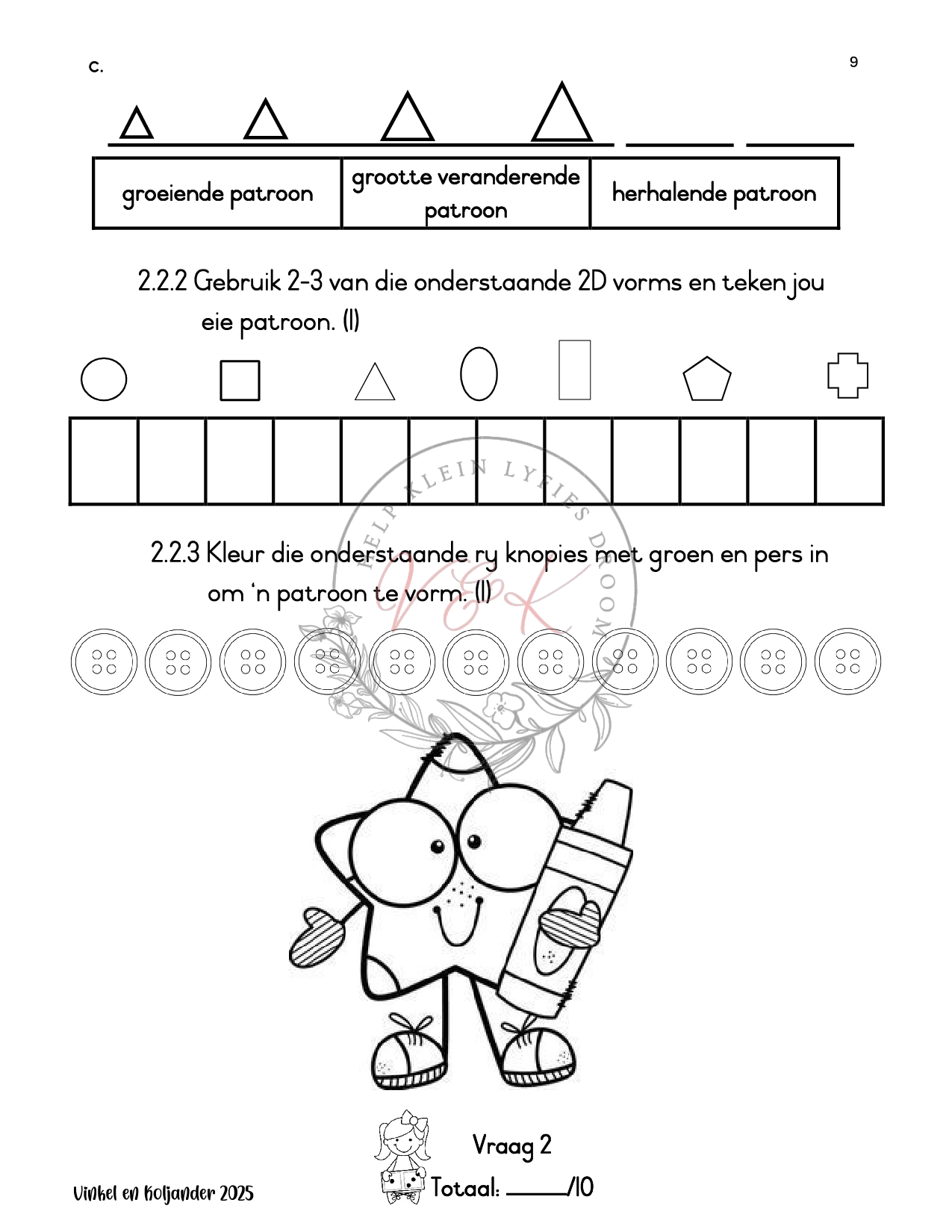 Graad 3 Wiskunde Formele Assesserings Taak Kwartaal 1 2025 - Image 3