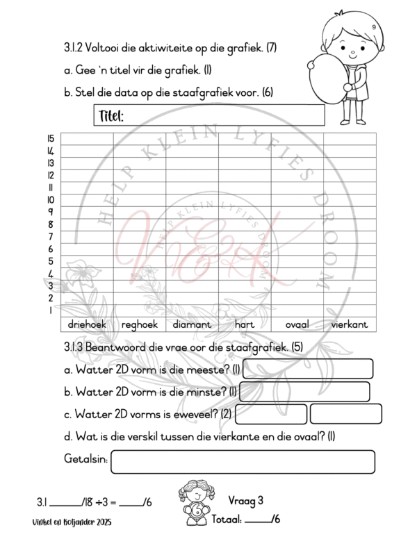 Graad 3 Wiskunde Formele Assesserings Taak Kwartaal 1 2025 - Image 5