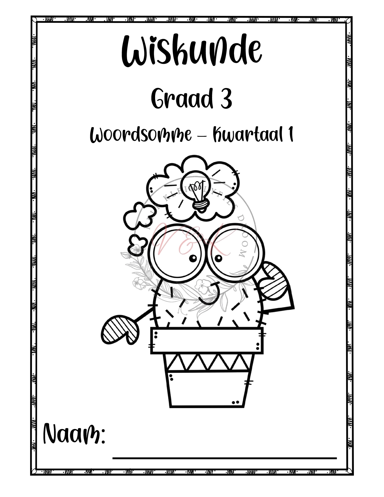 Graad 3 Woordsomme Kwartaal 1 2025