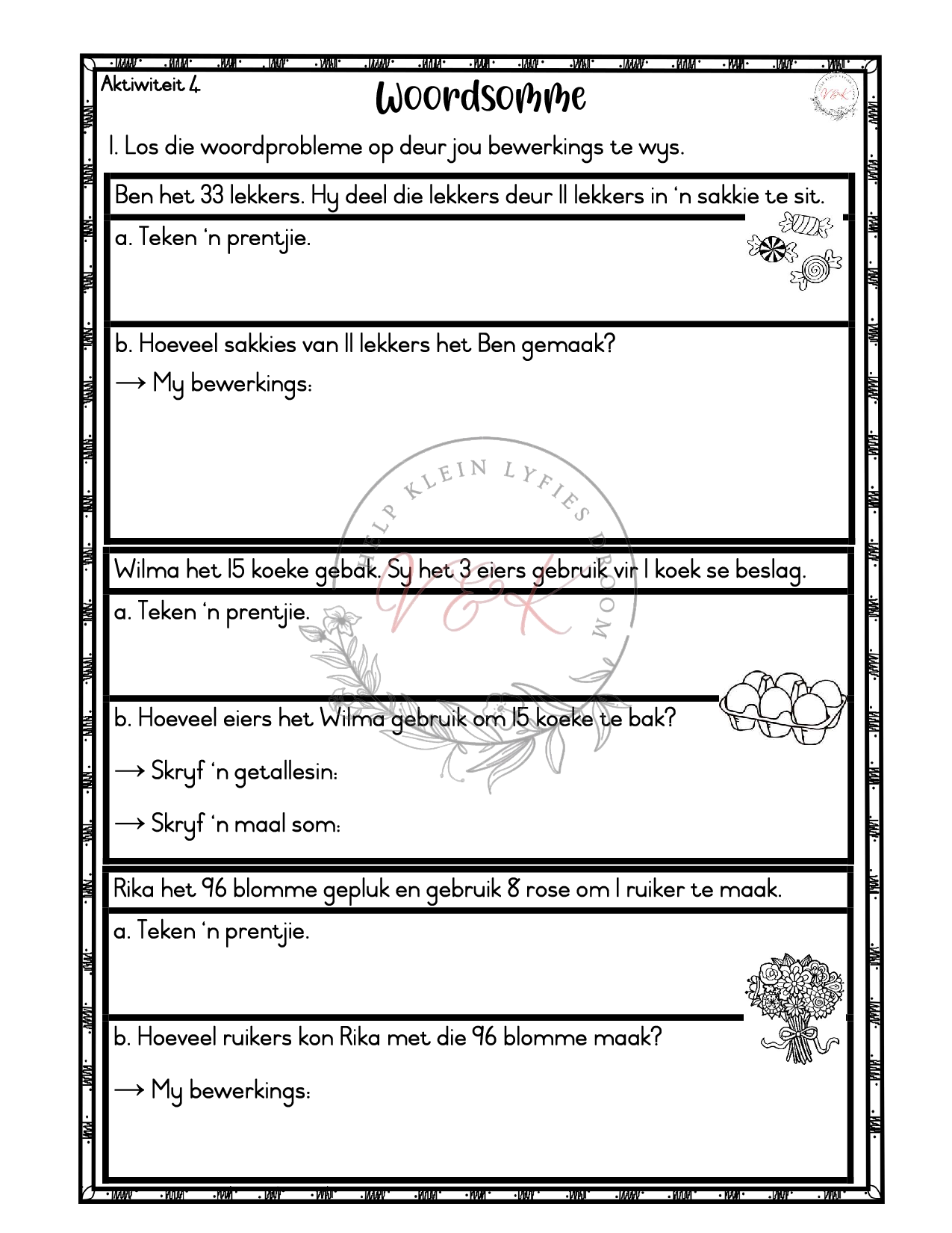 Graad 3 Woordsomme Kwartaal 1 2025 - Image 2