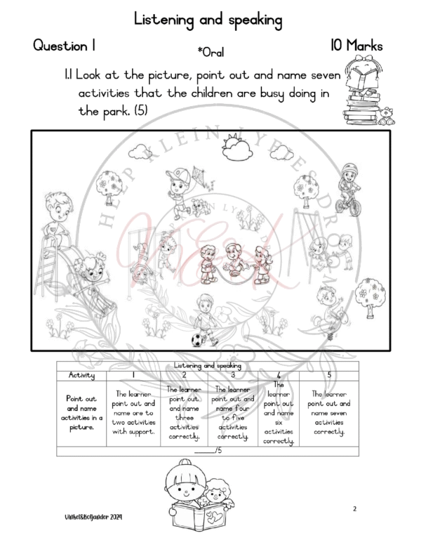 Grade 1 English FAL Assessment Term 2 2024 - Image 2