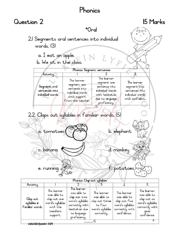 Grade 1 English FAL Assessment Term 2 2024 - Image 4