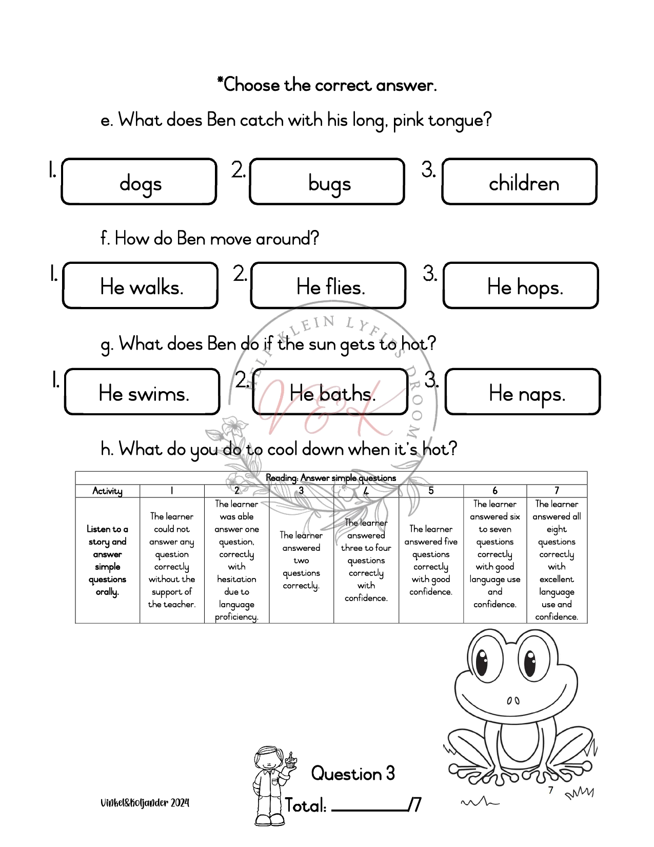 Grade 1 English First Additional Language Formal Assessment Task Term 4 2024 - Image 3