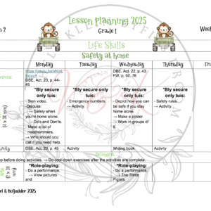 Grade 1 Life Skills Lesson Plans Package - Term 2 2025