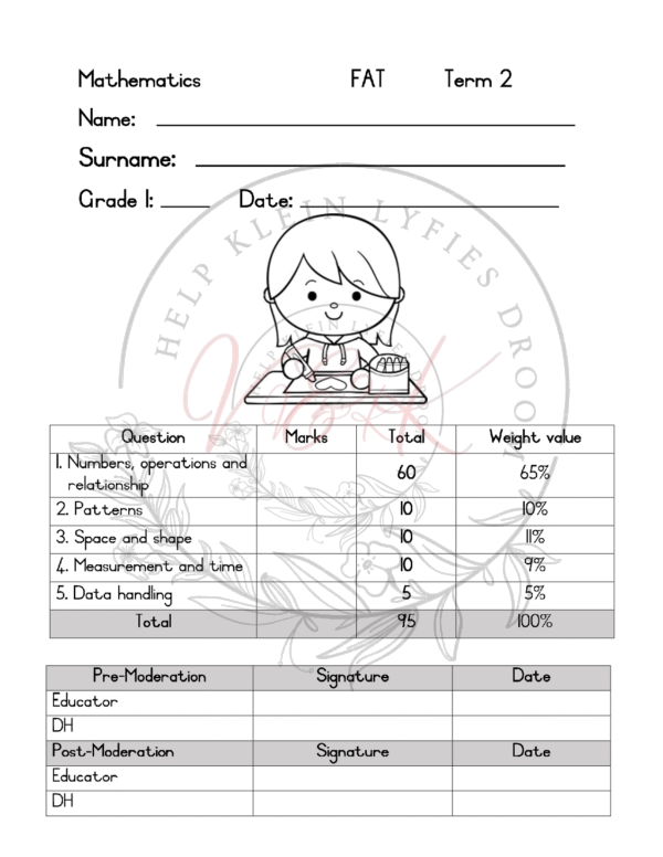Grade 1 Mathematics Formal Assessment Task Term 2