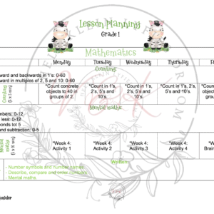Grade 1 Mathematics Lesson Planning Package - Term 3 2025