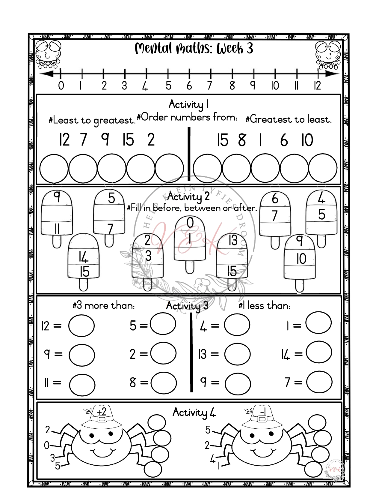 Grade 1 Mathematics Mental Maths -Term 3 - Image 2