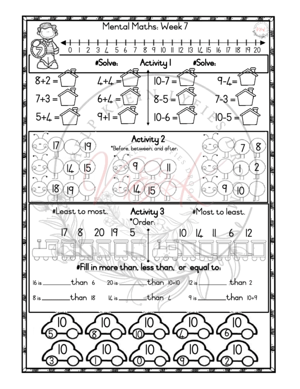 Grade 1 Mental Maths Term 4 2024 - Image 2