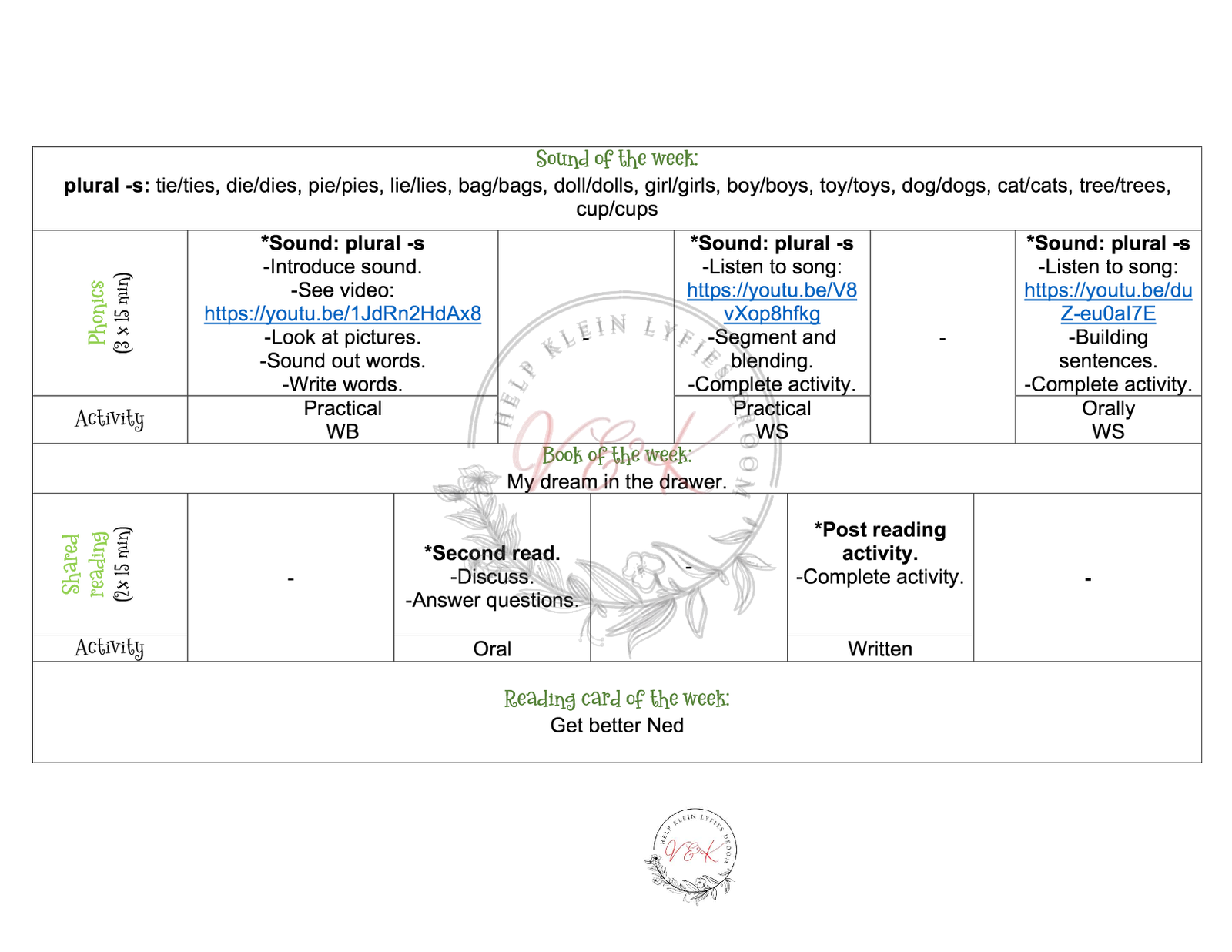 Grade 2 English First Additional Language Lesson Planning and Activities Term 2 2024 - Image 4