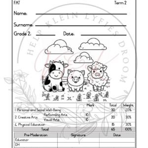 Grade 2 Life Skills Formal Assessment Task - Term 2 2025
