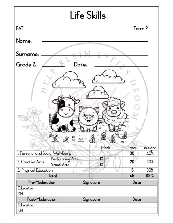 Grade 2 Life Skills Formal Assessment Task - Term 2 2025