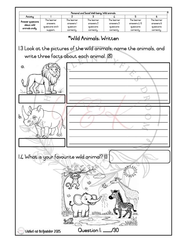 Grade 2 Life Skills Formal Assessment Task - Term 2 2025 - Image 2