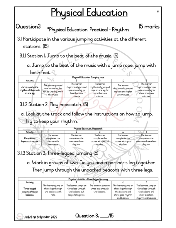 Grade 2 Life Skills Formal Assessment Task - Term 2 2025 - Image 3