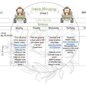 Grade 2 Life Skills Lesson Planning Package - Term 2