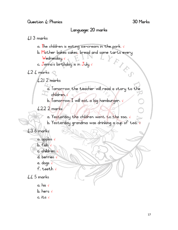 Grade 3 English FAL Assessment Term 4 2023 - Image 3