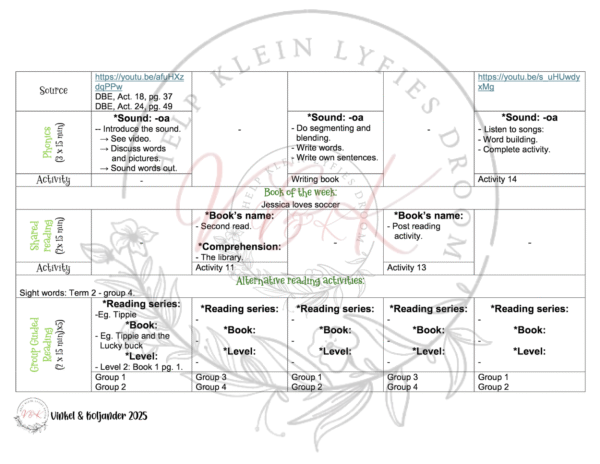 Grade 3 English First Additional Language Lesson Plan Package - Term 2 2025 - Image 2