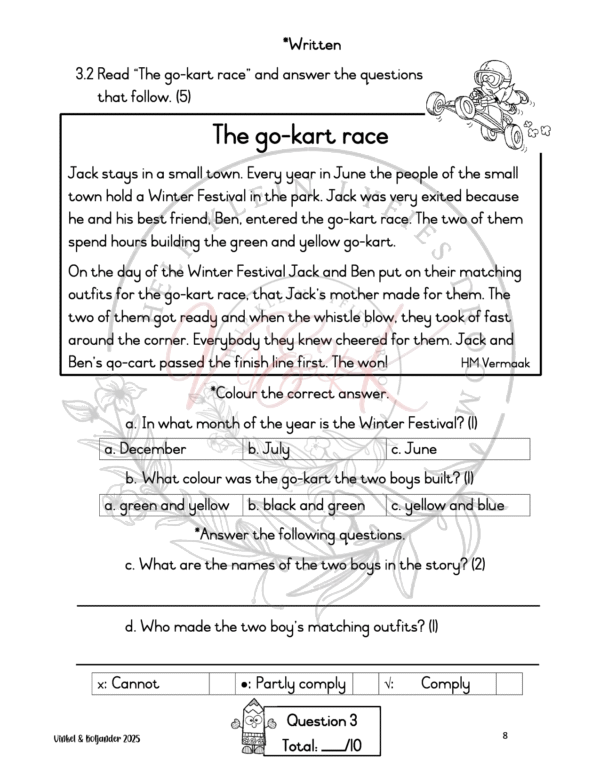 Grade 3 English First Additional Baseline Assessment Term 1 2025 - Image 3