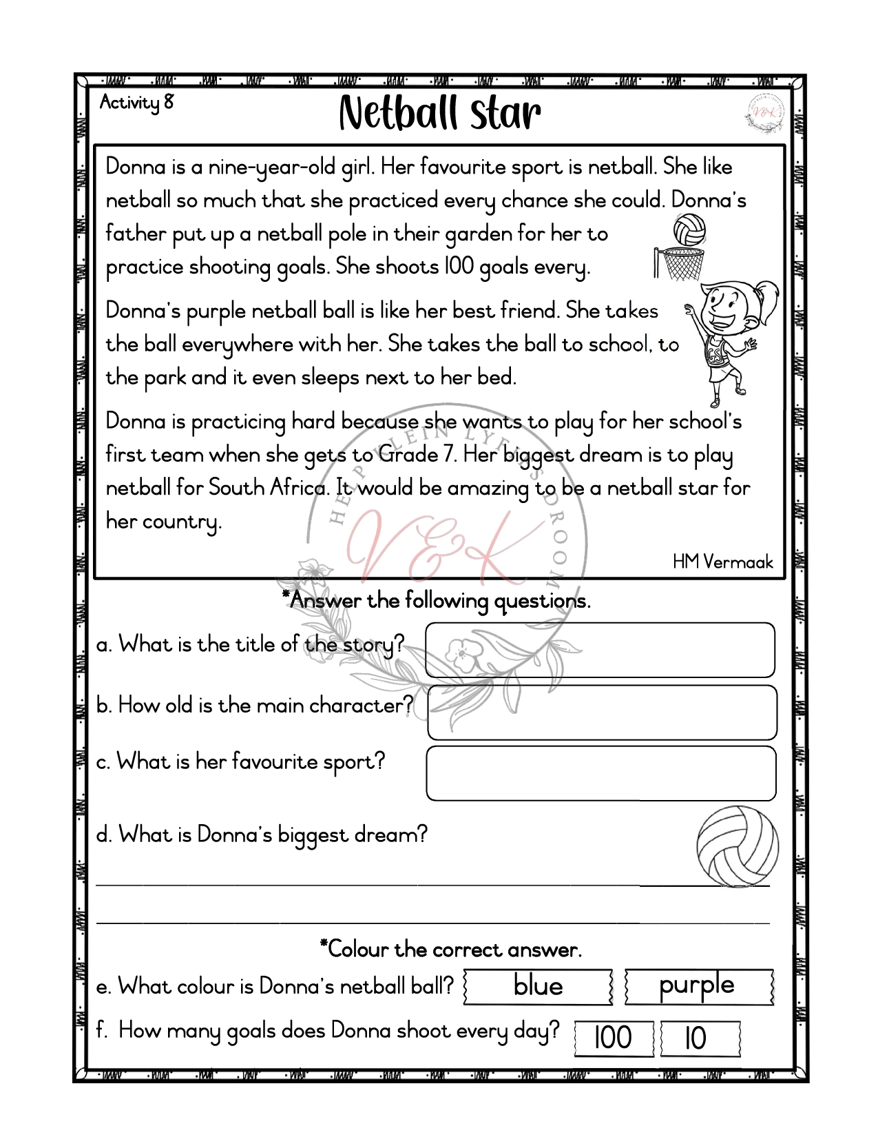 Grade 3 English First Aditional Languaage Activities - Term 2 2025 - Term 2 2025 - Image 3