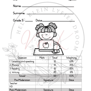 Grade 3 English First Additional Language Assessment Term 1 2025