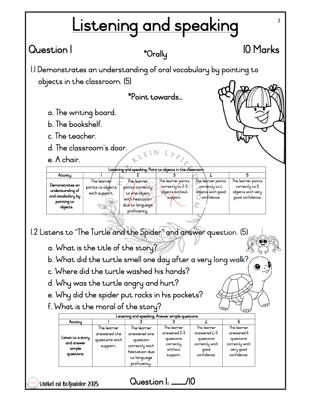 Grade 3 English First Additional Language Formal Assessment Task - Term 2 2025 - Image 2