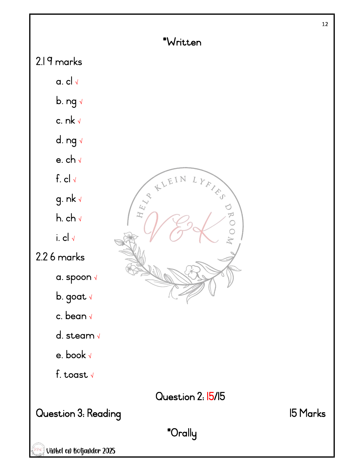 Grade 3 English First Additional Language Formal Assessment Task - Term 2 2025 - Image 4