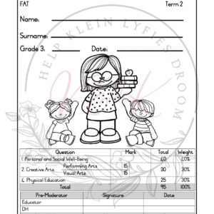 Grade 3 Life Skills Formal Assessment Task - Term 2 2025