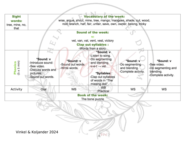 Grade 1 English First Additional Language Lesson Planning and Activities Term 4 2024 - Image 2