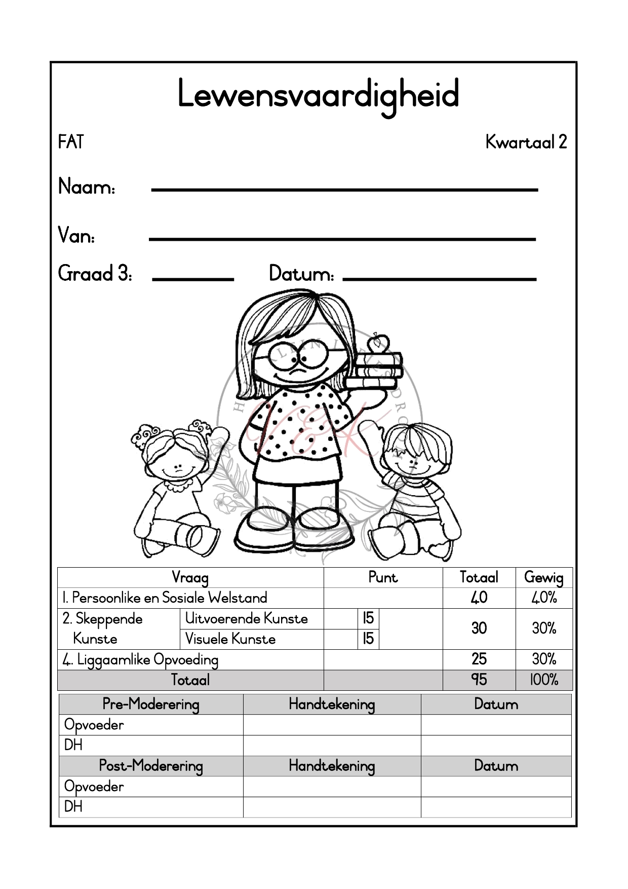 Graad 3 Lewensvaardigheid Formele Assesserings Taak - Kwartaal 2 2025