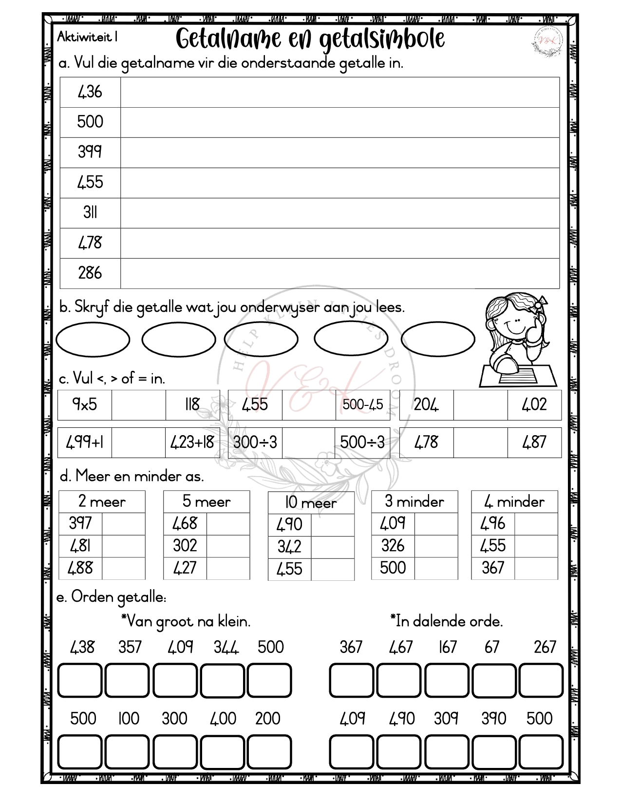 Graad 3 Wiskunde Lesbeplanning Pakket - Kwartaal 3 2025 - Image 5