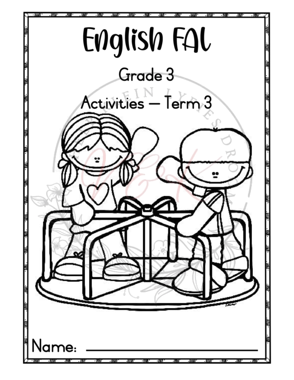 Grade 3 English First Additional Language Activities - Term 3 2025