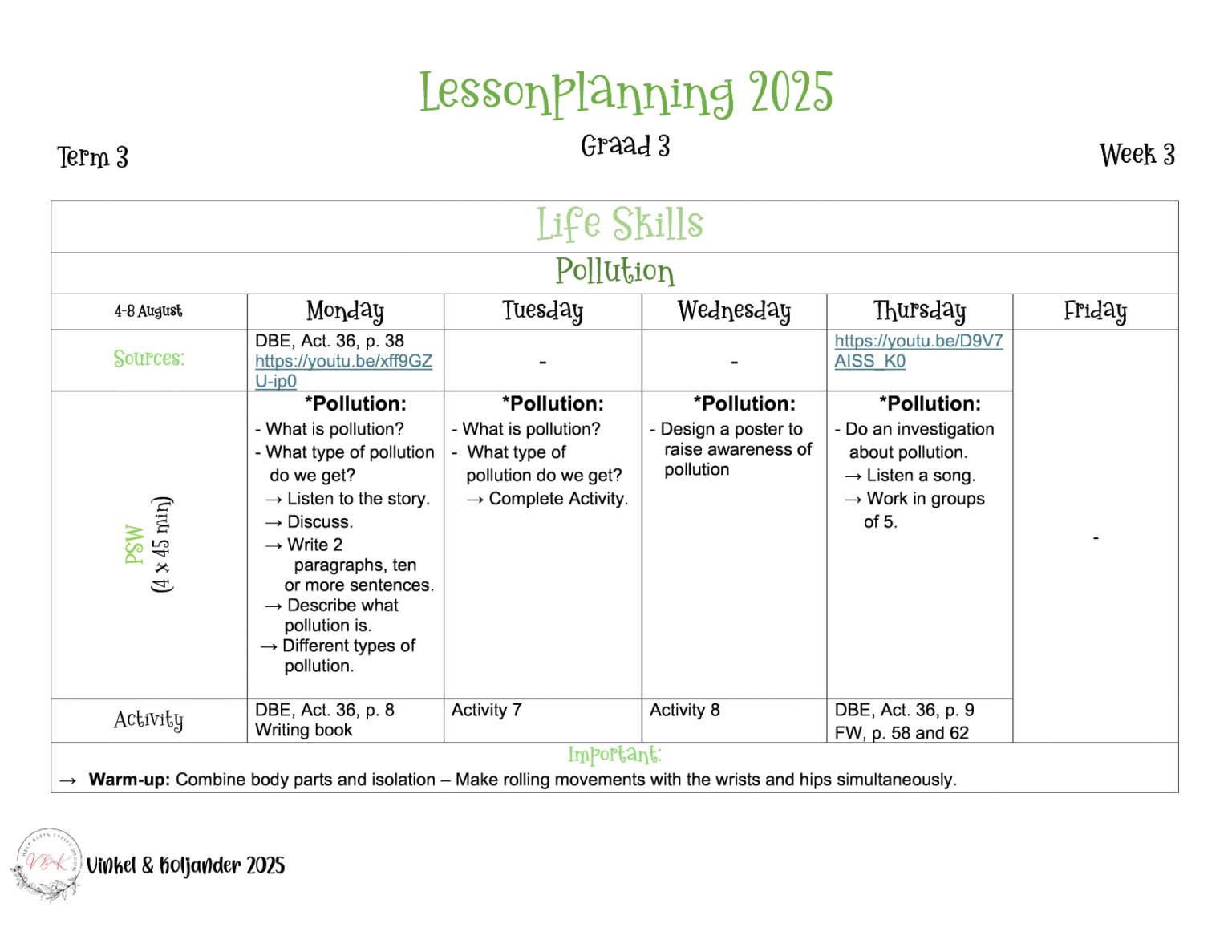 Grade 3 Life Skills Lesson Planning Package Term 3 2025 Vinkel grade-3-life-skills-lesson-planning-package-term-3-2025-vinkel