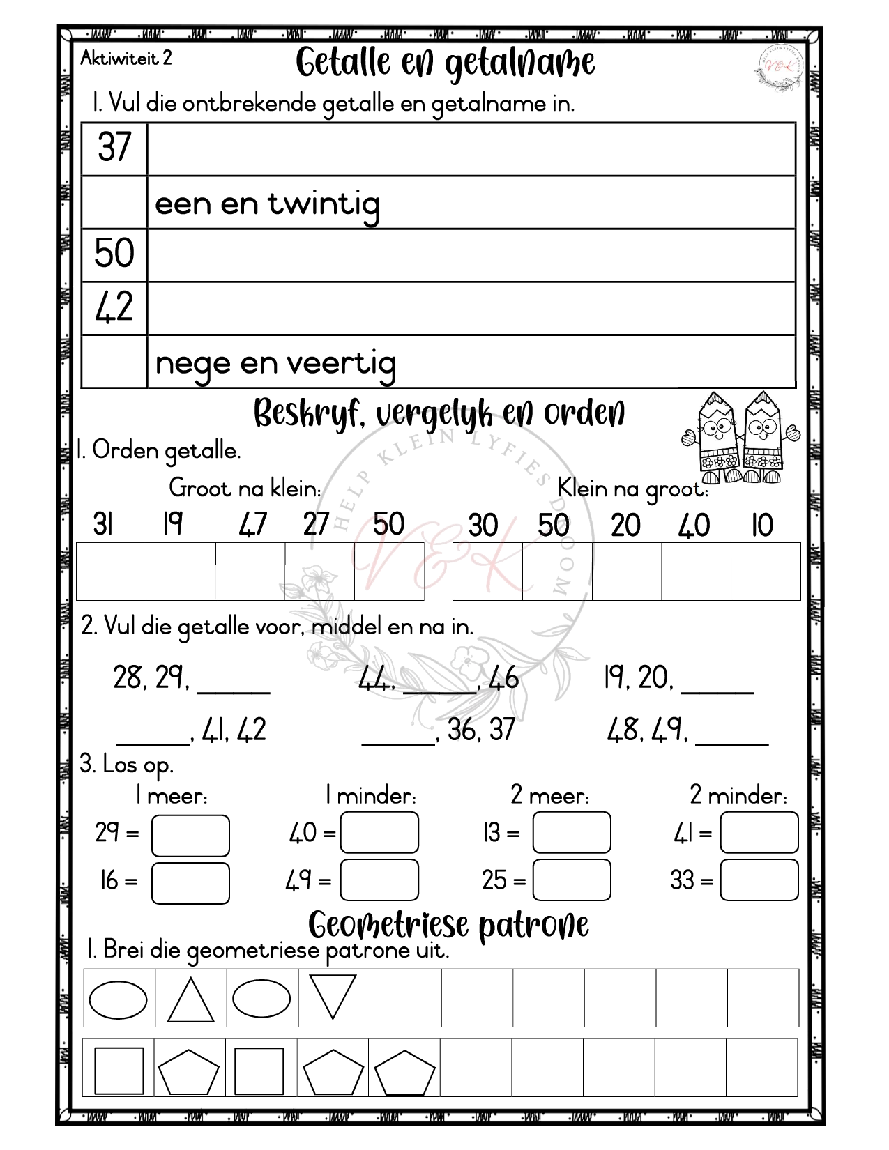 Graad 2 Wiskunde Lesbeplannings Pakket - Kwartaal 3 2025 - Image 4
