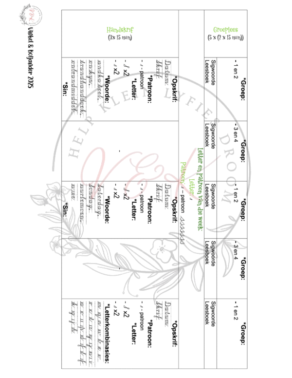 Graad 3 Afrikaans Huistaal Lesbeplanning Kwartaal 3 2025 - Image 3