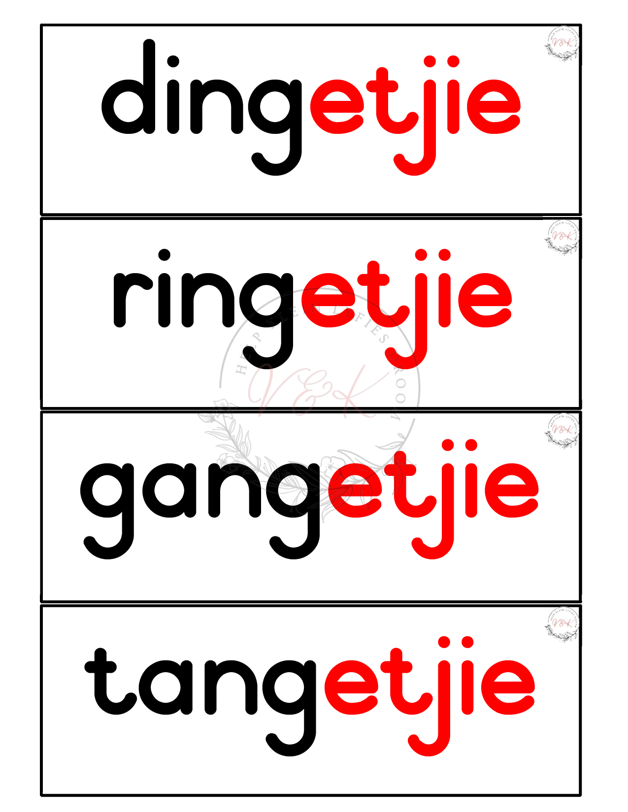 Graad 3 Afrikaans Huistaal Plakkate - Kwartaal 3 2025 - Image 2