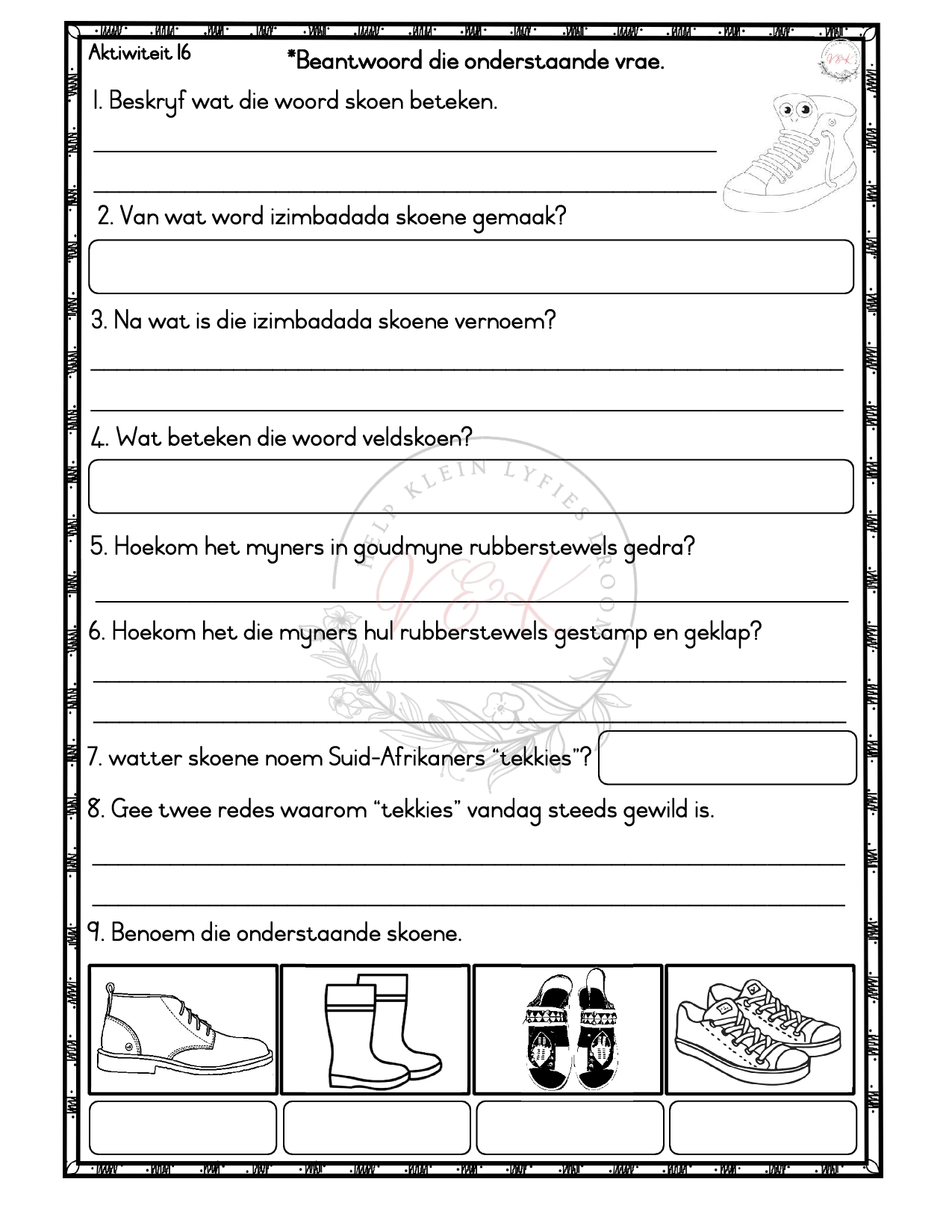 Graad 3 Lewensvaardigheid Aktiwiteite - Kwartaal 3 - Image 4