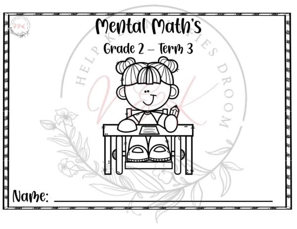 Grade 2 Mental Maths - Term 3 2025