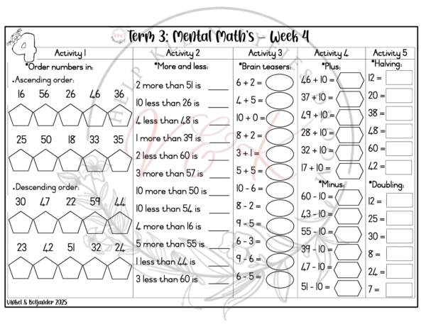Grade 2 Mathematics Lesson Planning Package - Term 3 2025 - Image 8