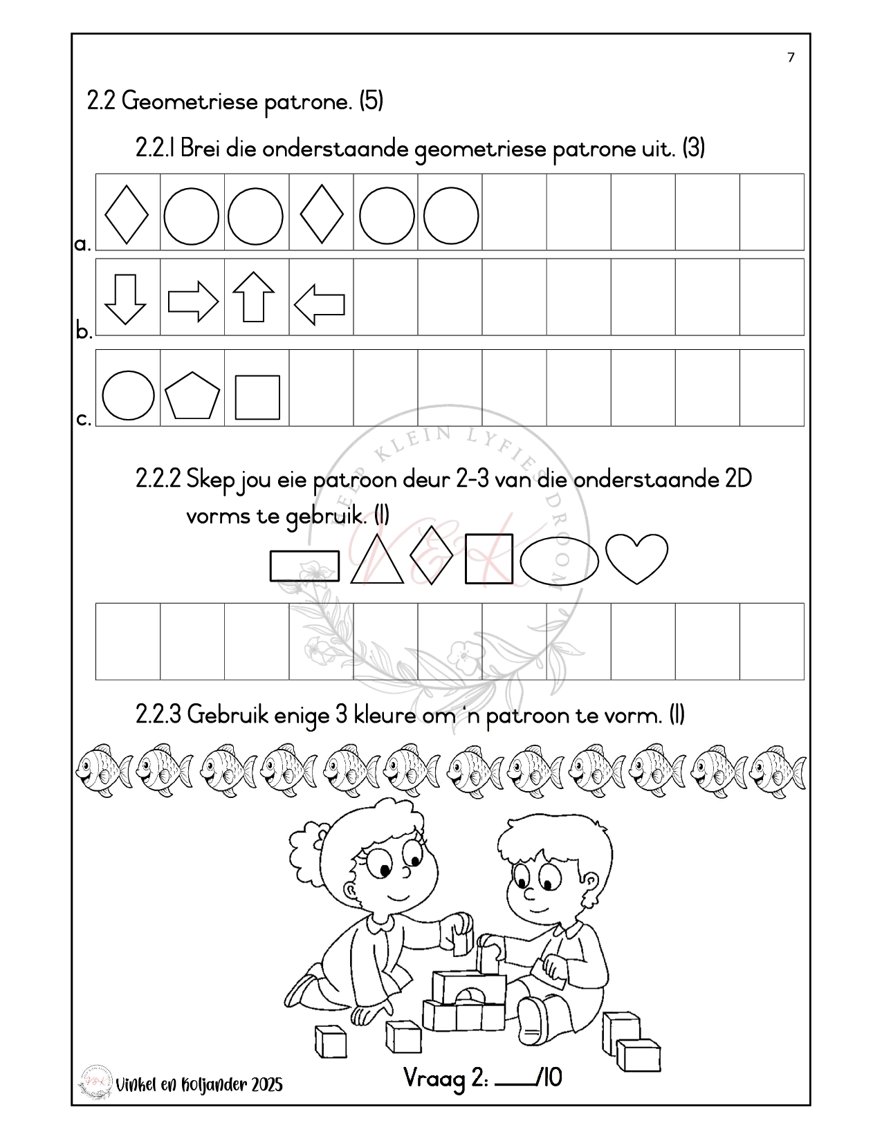 Graad 2 Wiskunde Formele Assesserings Taak - Kwartaal 3 2025 - Image 2