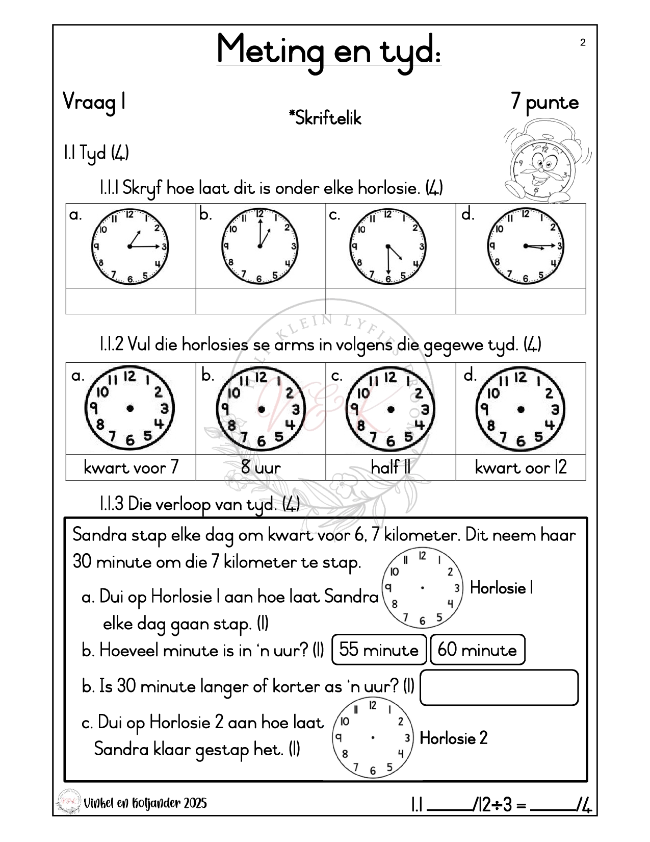 Graad 2 Wiskunde Formele Assesserings Taak - Kwartaal 3 2025 - Image 3