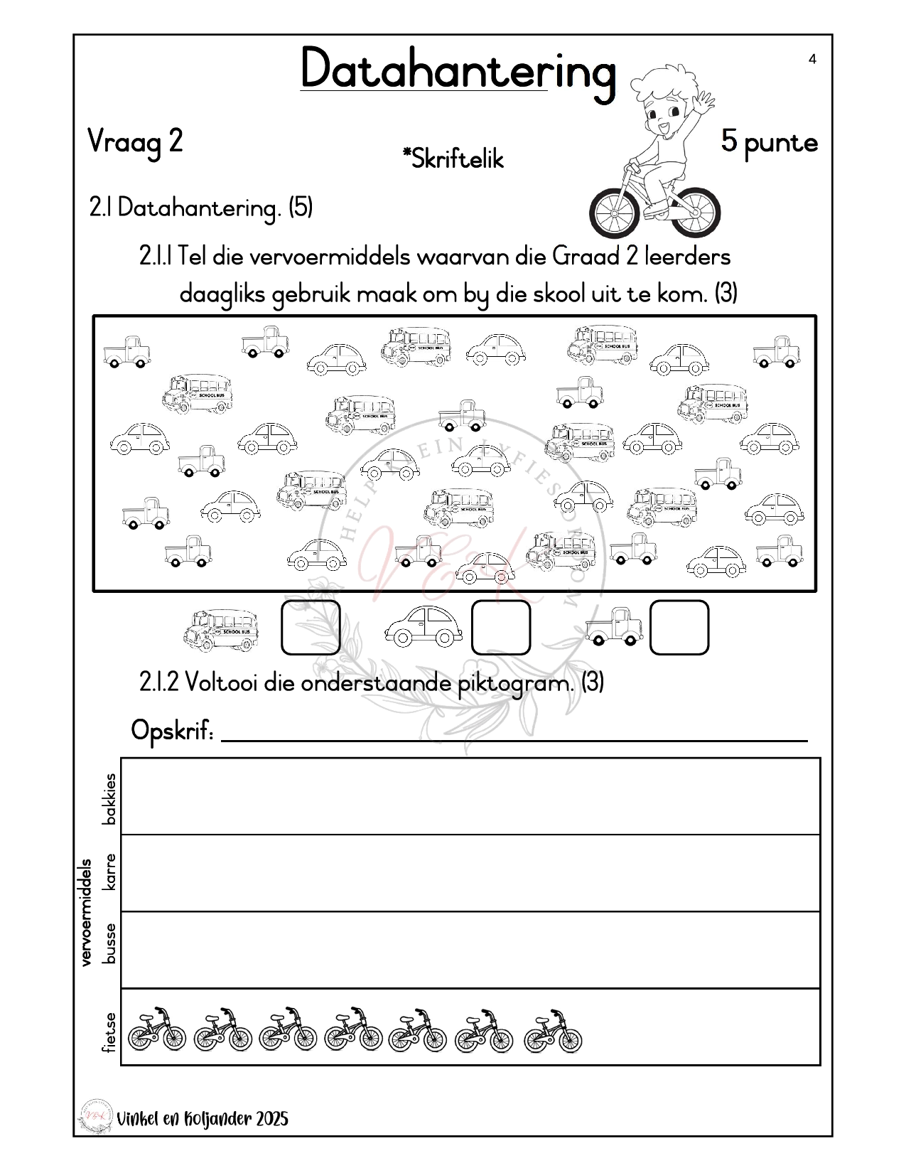 Graad 2 Wiskunde Formele Assesserings Taak - Kwartaal 3 2025 - Image 4