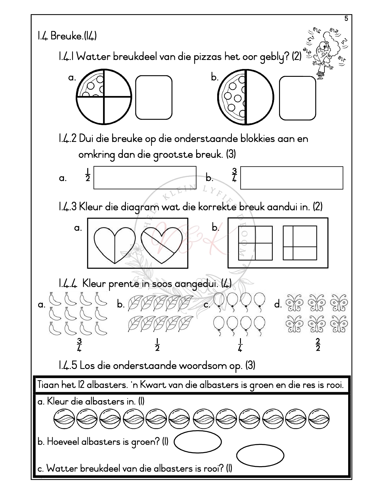 Graad 2 Wiskunde Formele Assesserings Taak - Kwartaal 3 2025 - Image 6