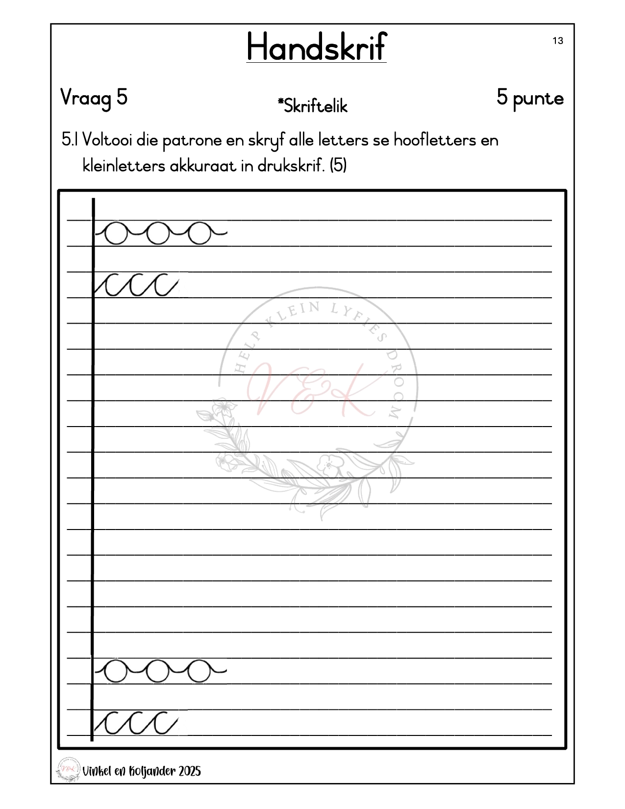 Graad 2 Afrikaans Huistaal Formele Assesserings Taak - Kwartaal 3 2025 - Image 4