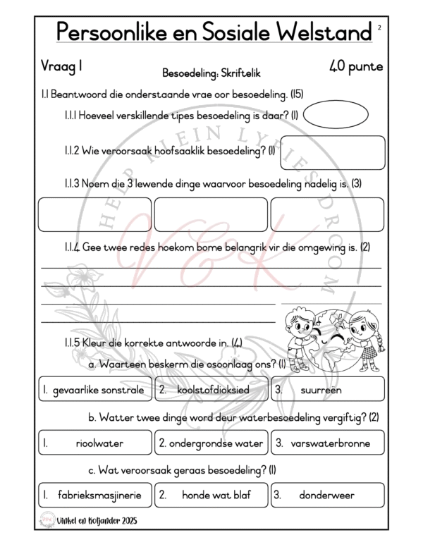 Graad 3 Lewensvaardigheid Formele Assesserings Taak - Kwartaal 3 2025 - Image 2