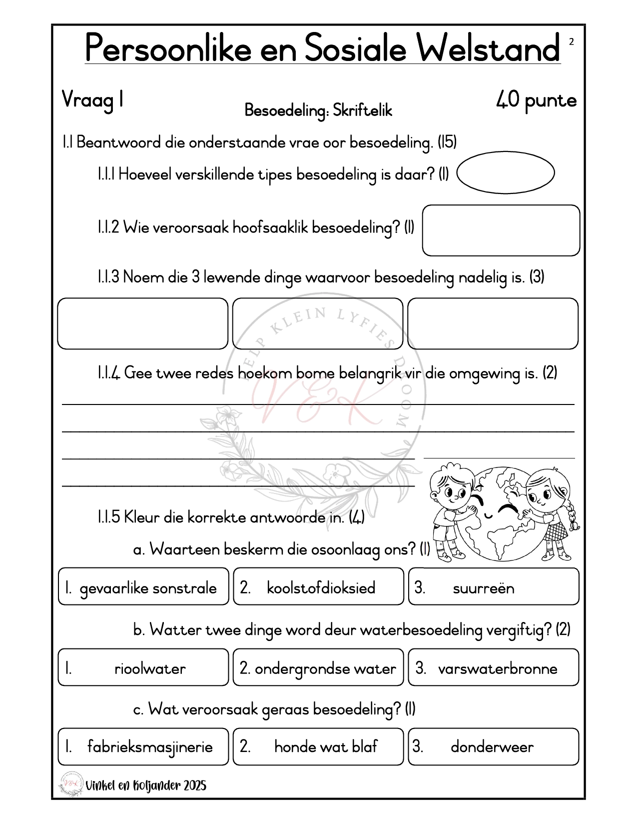 Graad 3 Lewensvaardigheid Formele Assesserings Taak - Kwartaal 3 2025 - Image 2