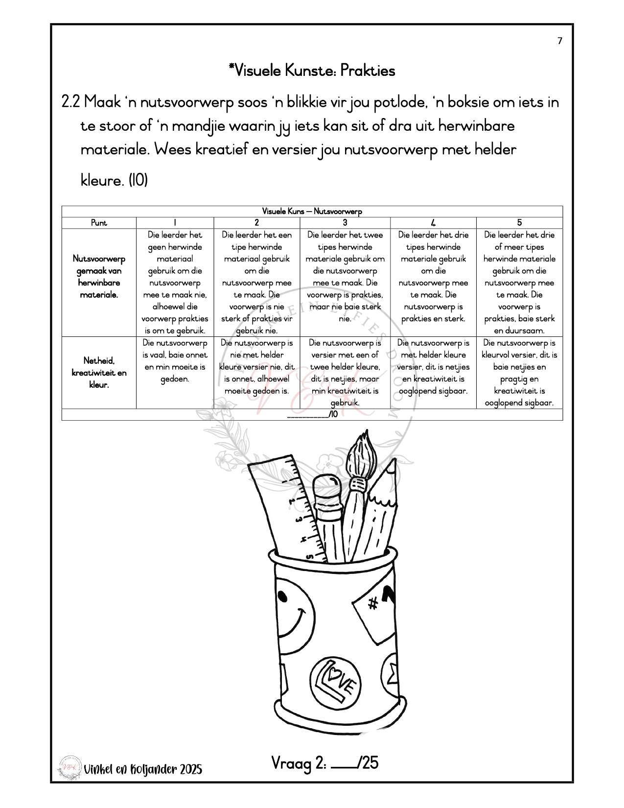 Graad 3 Lewensvaardigheid Formele Assesserings Taak - Kwartaal 3 2025 - Image 4