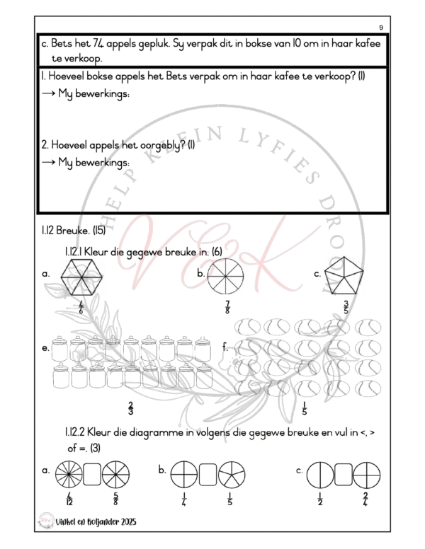 Graad 3 Wiskunde Formele Assesserings Taak - Kwartaal 3 2025 - Image 4